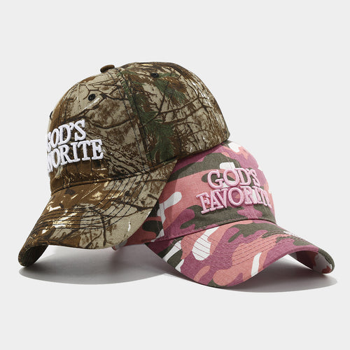 American Retro Baseball Cap Outdoor Jungle Camouflage Distressed