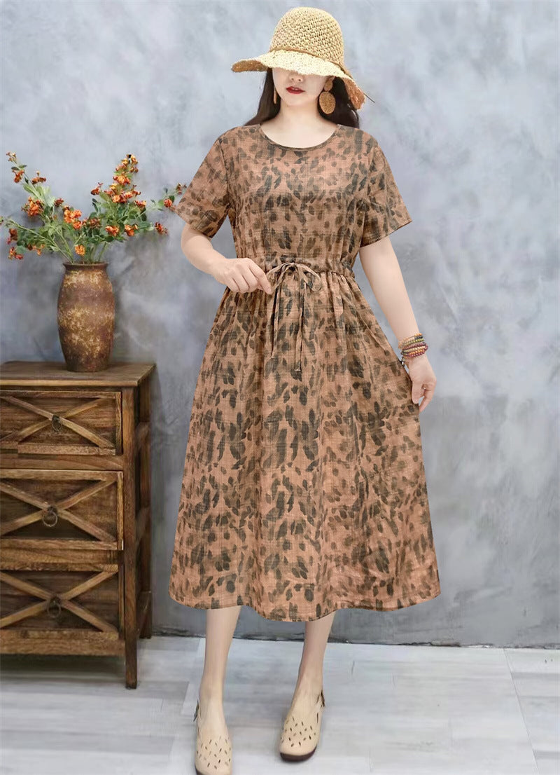 Artistic And Casual Drawstring Slimming Versatile Skirt