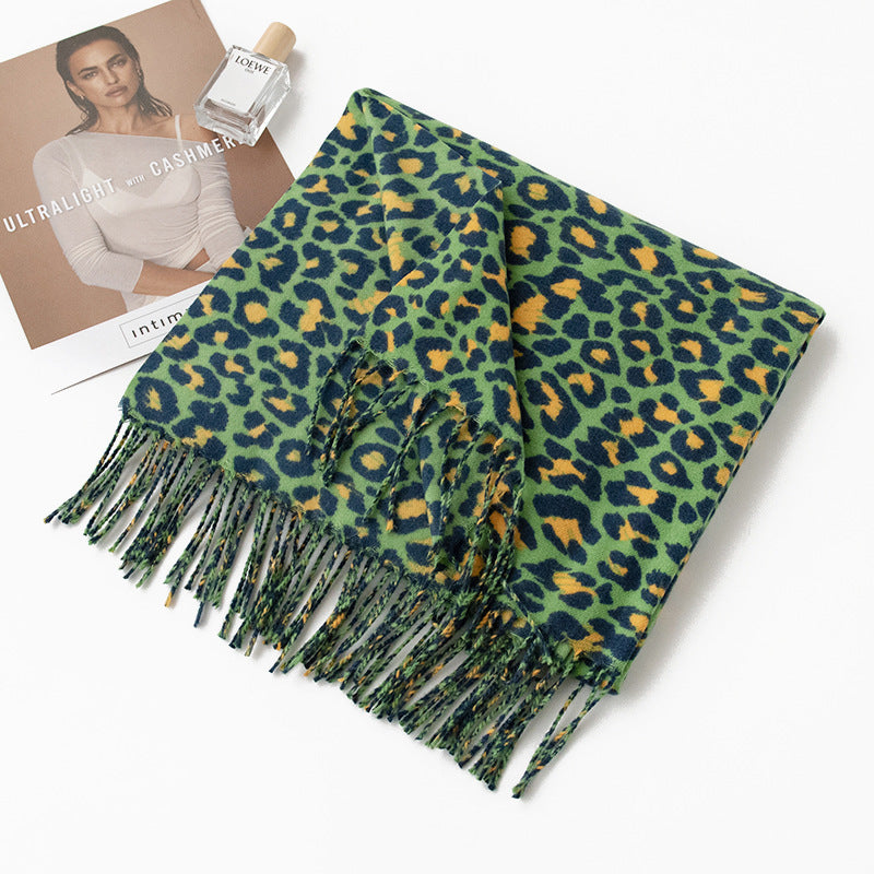 Women's Warm Scarf Cashmere-like Retro Europe And America Scarf Fashion